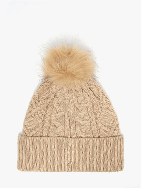 Bonnet Lauren ralph lauren Beige textile 54P04466 vue secondaire 2
