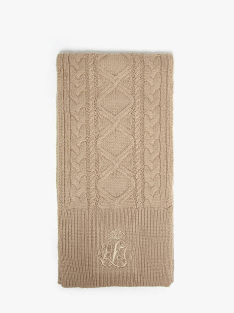 Écharpe Lauren ralph lauren Beige textile 54P04467