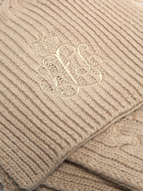 Écharpe Lauren ralph lauren Beige textile 54P04467 vue secondaire 1
