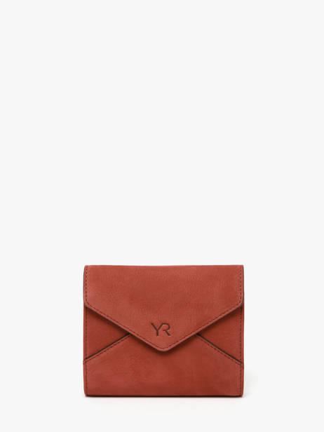 Portefeuille Nubuck Cuir Yves renard Orange nubuck 26682