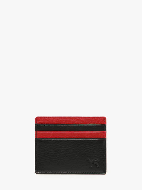 Porte-cartes Bicolor Cuir Yves renard Noir bicolor 242