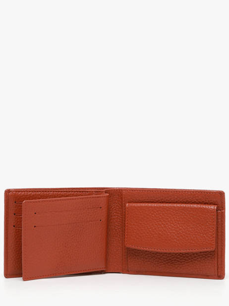 Portefeuille Foulonne Cuir Yves renard Orange foulonne 2372 vue secondaire 2