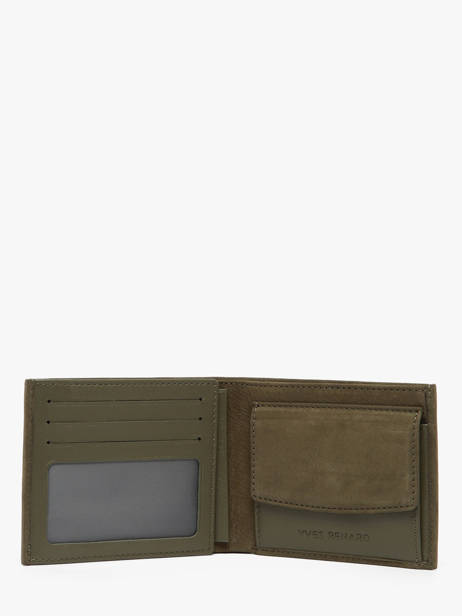 Portefeuille Nubuck Cuir Yves renard Vert nubuck 2607 vue secondaire 1