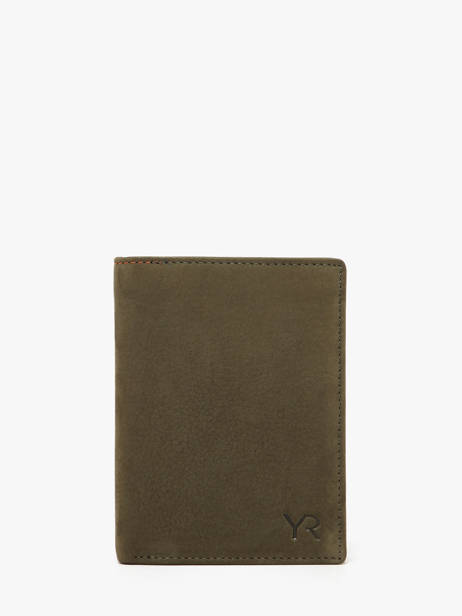 Portefeuille Nubuck Cuir Yves renard Vert nubuck 26419