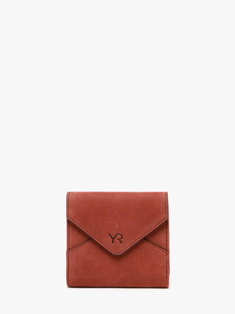 Portefeuille Nubuck Cuir Yves renard Orange nubuck 26680
