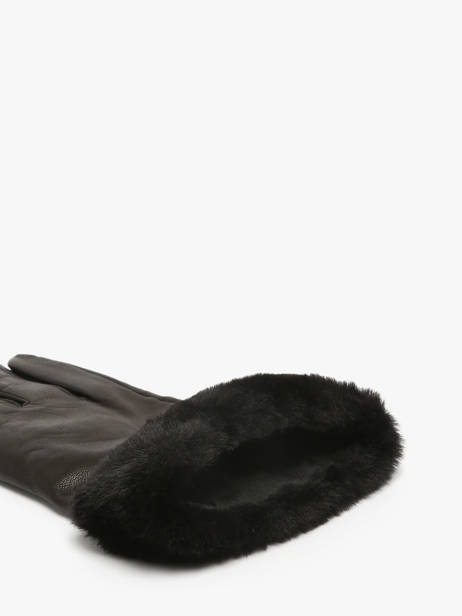 Gants Isotoner Noir women gloves 85312 vue secondaire 1