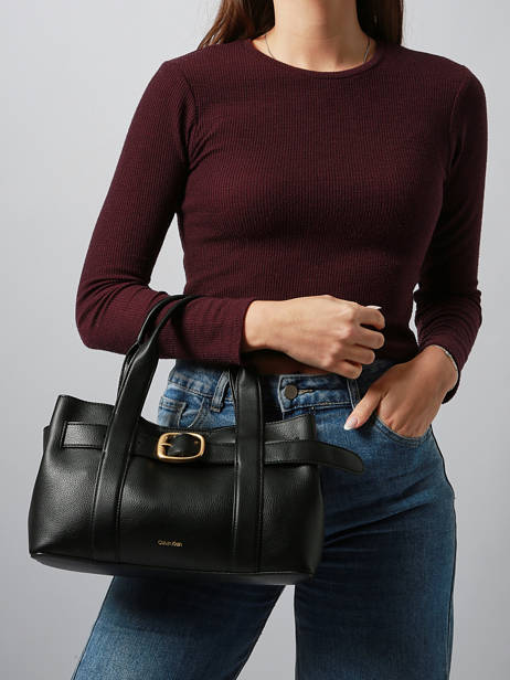Sac Porté Main Buckle Calvin klein jeans Noir buckle 4F3295G vue secondaire 1