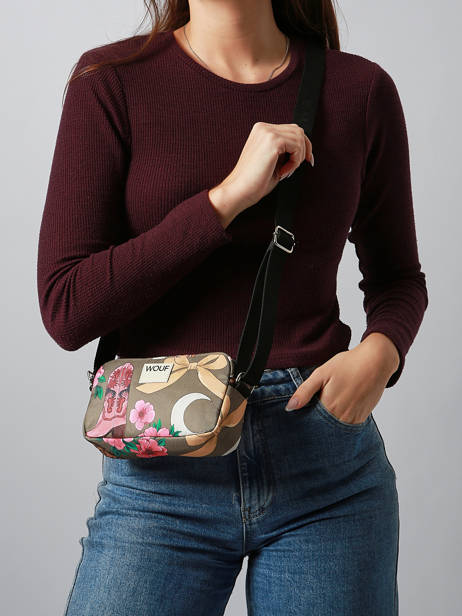 Sac Bandoulière Rodeo Polyester Recyclé Wouf Multicolore rodeo BM250012 vue secondaire 1