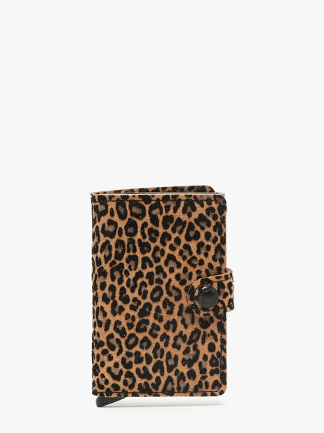 Porte-cartes Animal Cuir Secrid Beige animal MLE