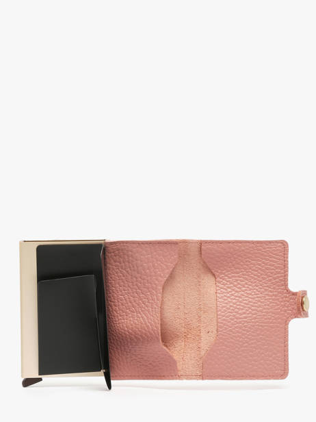 Porte-cartes Pebble Cuir Secrid Rose pebble MPE vue secondaire 1