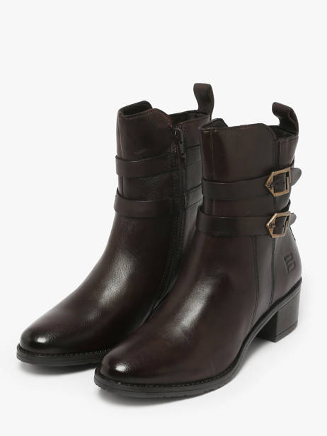 Bottines à Talon En Cuir Tt. bagatt Marron women 41006100 vue secondaire 1