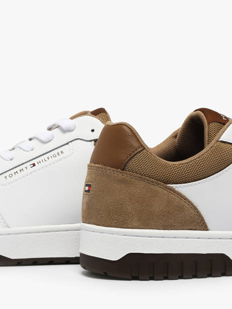Sneakers En Cuir Tommy hilfiger Marron men 5714AEI vue secondaire 2
