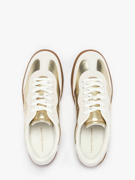 Sneakers En Cuir Tommy hilfiger Or women 90260HT vue secondaire 3