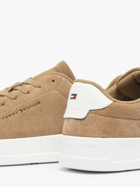 Sneakers En Cuir Tommy hilfiger Marron men 5716AEI vue secondaire 2