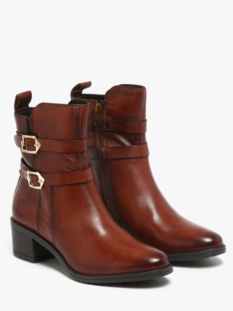 Bottines à Talon En Cuir Tt. bagatt Marron women 41006300 vue secondaire 1