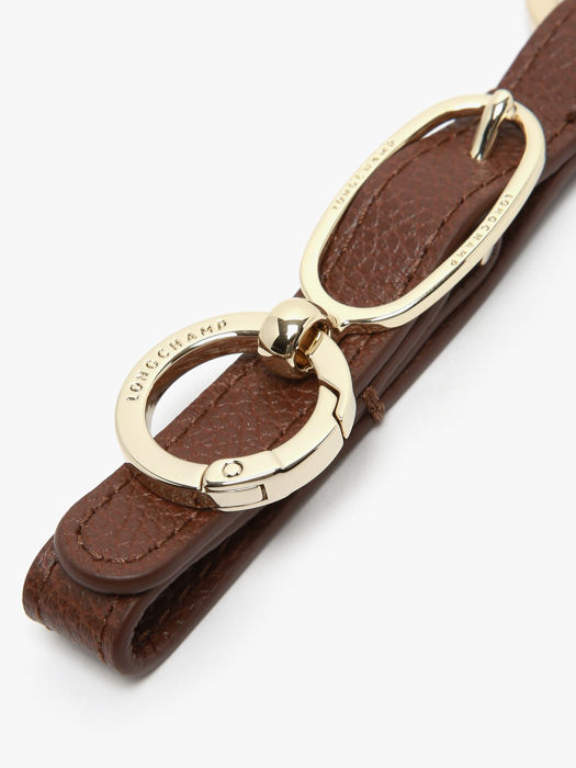 Longchamp Le foulonné Porte clés Marron