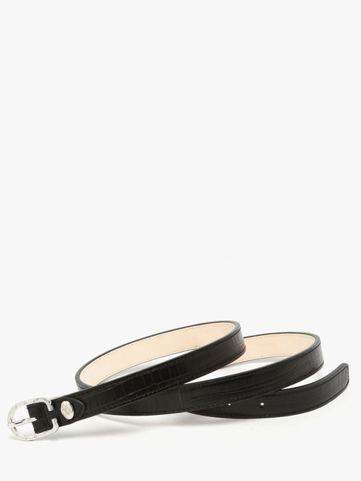 Longchamp Longchamp pocket croco Ceinture Noir