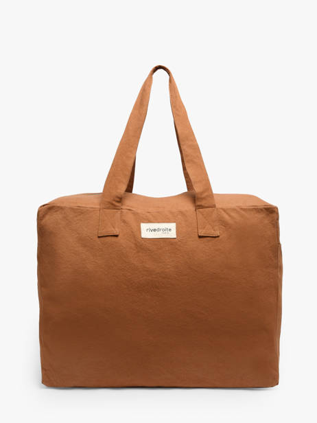 Le Grand Sac Shopping Elzevir Coton Recyclé Rivedroite Marron timeless ELZEVTIM