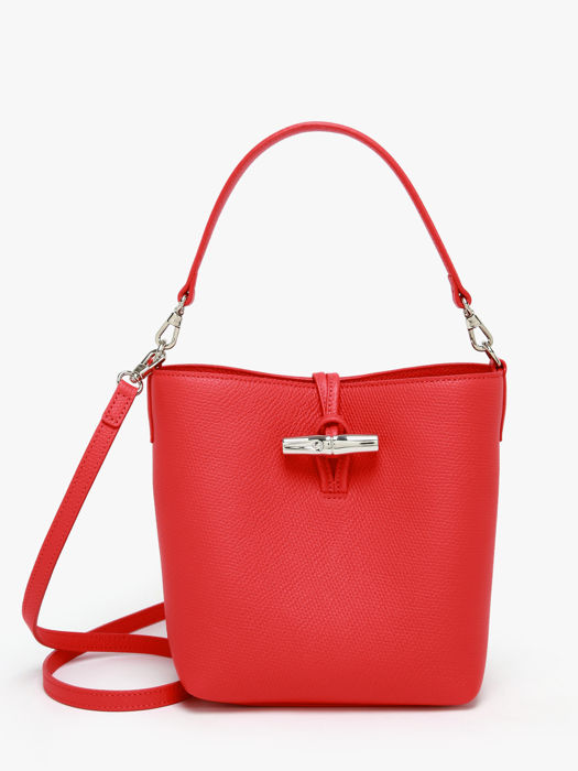 Longchamp Le roseau Sacs porté travers Rouge