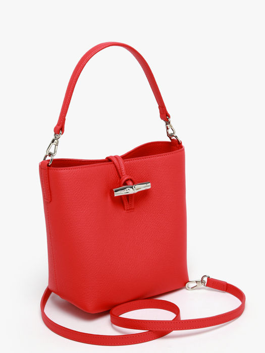 Longchamp Le roseau Sacs porté travers Rouge