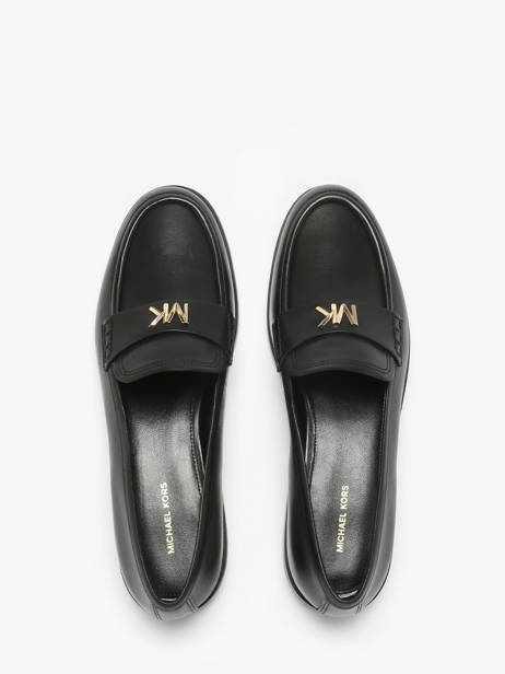 Mocassins En Cuir Michael kors Noir women XFP1L001 vue secondaire 3
