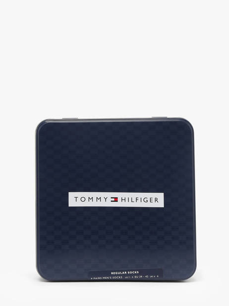 Chaussettes Homme 4 Paires Boîte Cadeau Tommy hilfiger Noir socks 71235375 vue secondaire 1