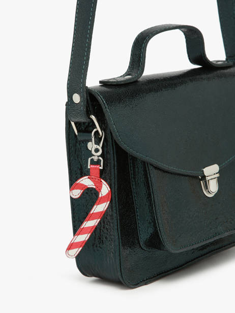 Bijoux De Sac Bâton De Sucre D'orge Cuir Paul marius Rouge breloque BRELOSUC vue secondaire 1