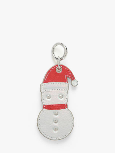 Bijoux De Sac Bonhomme De Neige Cuir Paul marius Rouge breloque BRELOBON