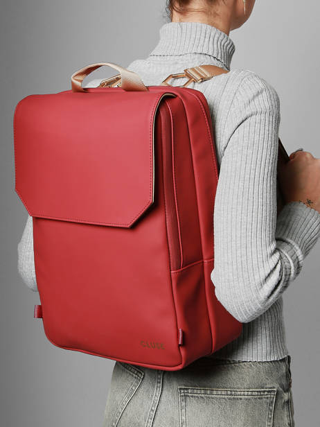 Sac à Dos Nuitée Cluse Rouge backpack CX035 vue secondaire 1
