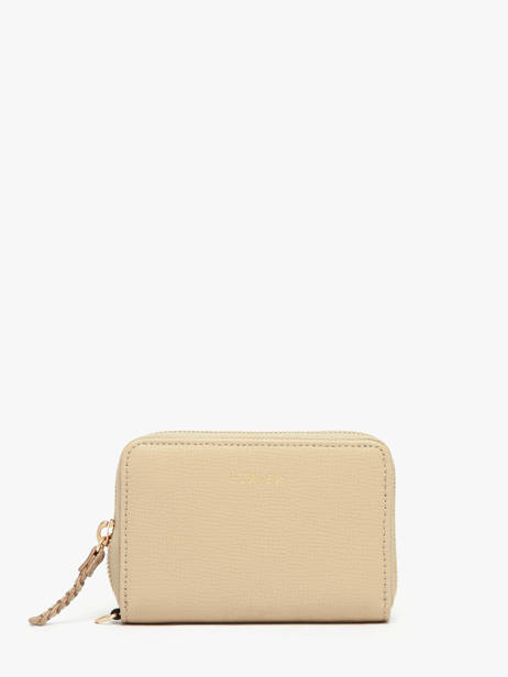 Porte-monnaie Torsade Cuir Etrier Beige torsade ETOS096M