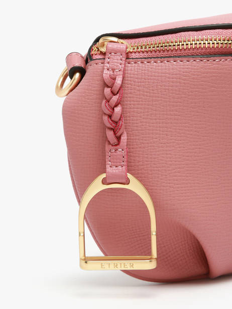 Sac Banane Torsade Cuir Etrier Rose torsade ETOS022M vue secondaire 5
