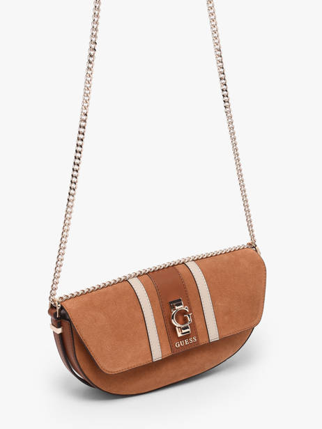 Sac Bandoulière Erenia Cuir Guess Marron erenia SB783821 vue secondaire 2
