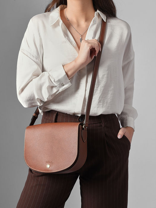 Longchamp Epure Sacs porté travers Marron
