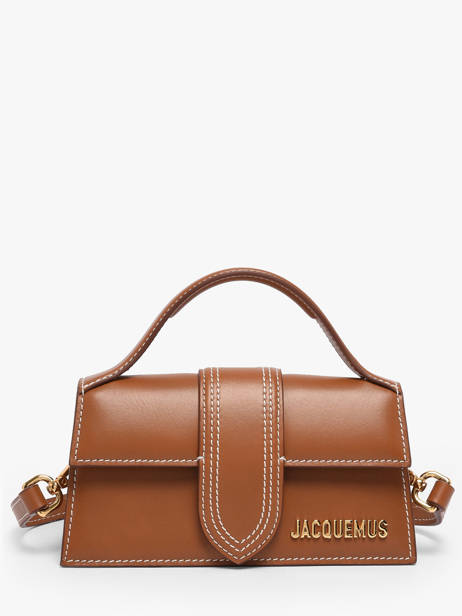 Sac Bandoulière D'occasion Mini Bambino Cuir Jacquemus Marron second life 1560098