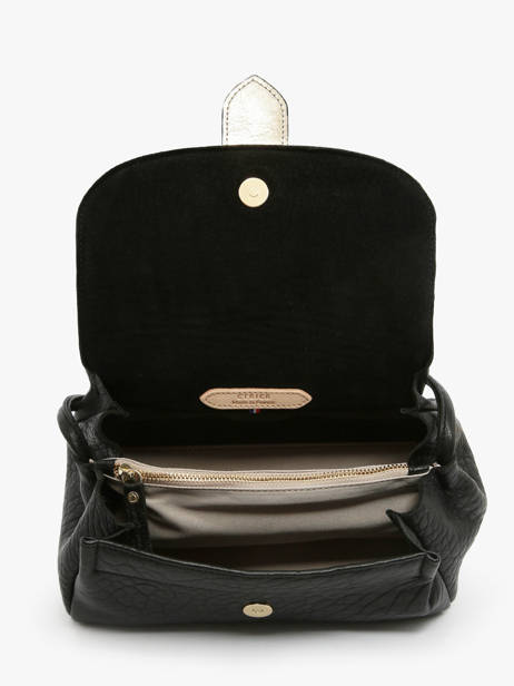Sac Bandoulière M Agnes Cuir Etrier Noir agnes EAGC205M vue secondaire 8