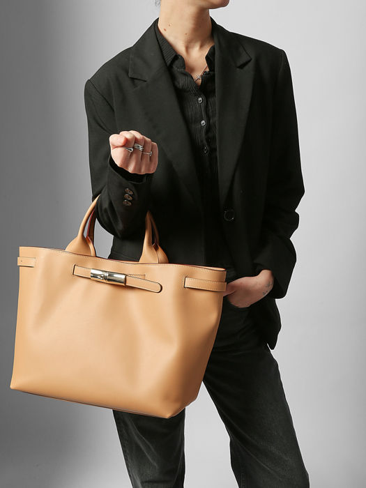 Longchamp Le smart Sacs porté main Beige
