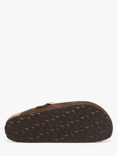 Mules Boston Braided En Cuir Birkenstock Marron women 1031716 vue secondaire 4