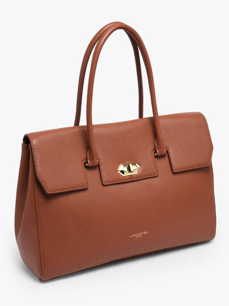 Sac Porte Epaule A4 Milano Cuir Lancaster Beige milano cosmos 57 vue secondaire 2