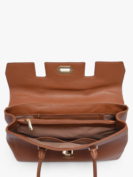 Sac Porte Epaule A4 Milano Cuir Lancaster Beige milano cosmos 57 vue secondaire 3