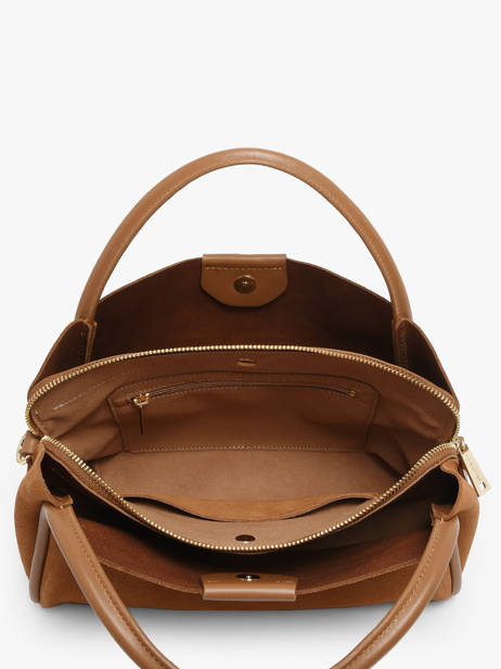 Sac Porté Main Suede Ida Cuir Lancaster Marron suede ida 101 vue secondaire 3