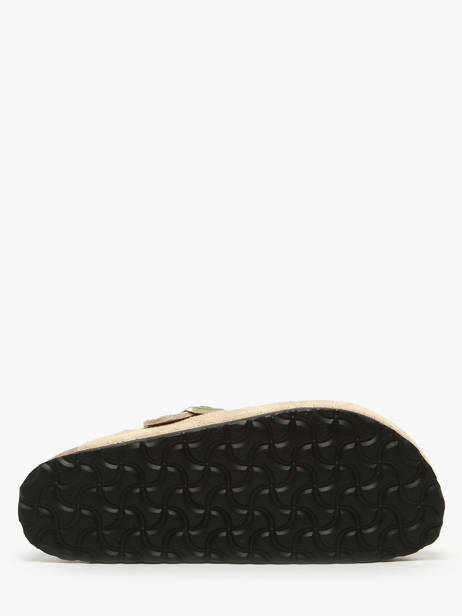 Mules Boston En Cuir Birkenstock Beige women 1030883 vue secondaire 4