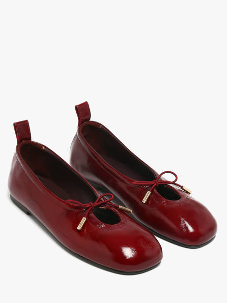 Ballerines En Cuir Alohas Rouge women 10077602 vue secondaire 1
