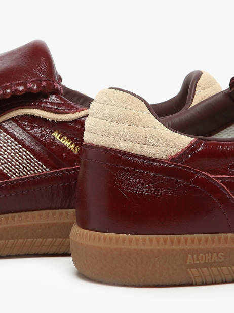 Sneakers En Cuir Alohas Rouge women 10082905 vue secondaire 2