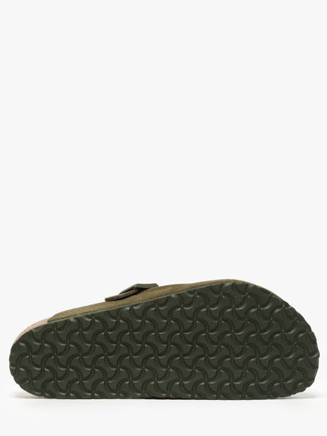 Mules Boston En Cuir Birkenstock Vert men 1024721 vue secondaire 4