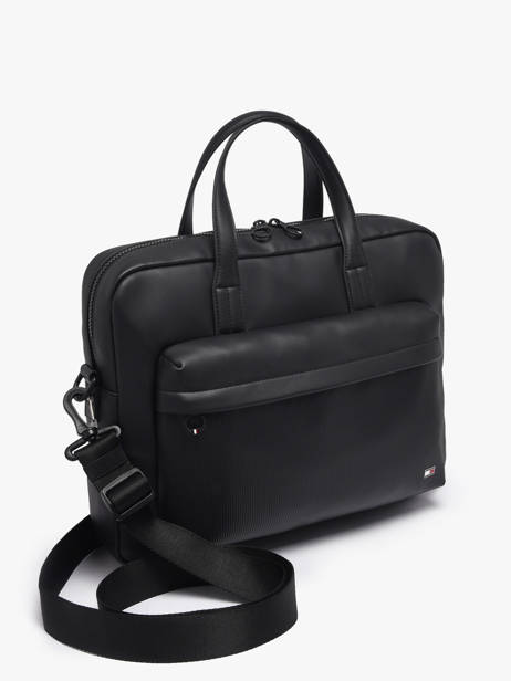 Porte Documents (main) Tommy hilfiger Noir th flag AM13989 vue secondaire 2