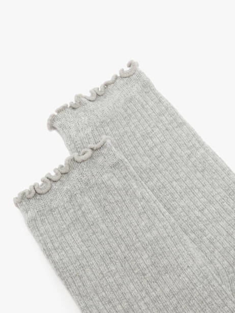 Chaussettes Pieces Gris socks women 17149458 vue secondaire 1