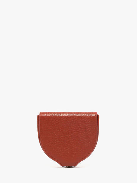 Porte-monnaie Foulonne Cuir Yves renard Orange foulonne 23816 vue secondaire 2