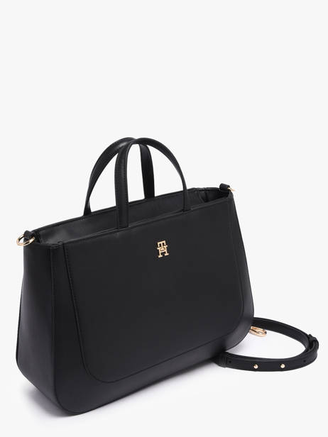 Sac Porté Main Th Glam Polyester Tommy hilfiger Noir th glam AW18145 vue secondaire 1