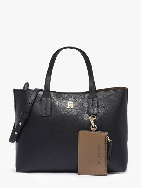 Sac Porté épaule Th Icon Polyester Tommy hilfiger Noir th icon AW18233