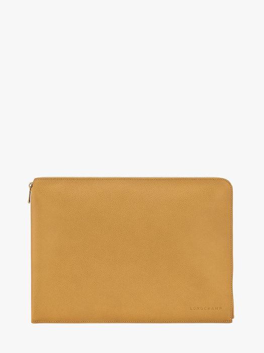 Longchamp Le foulonné Etui passeport Jaune